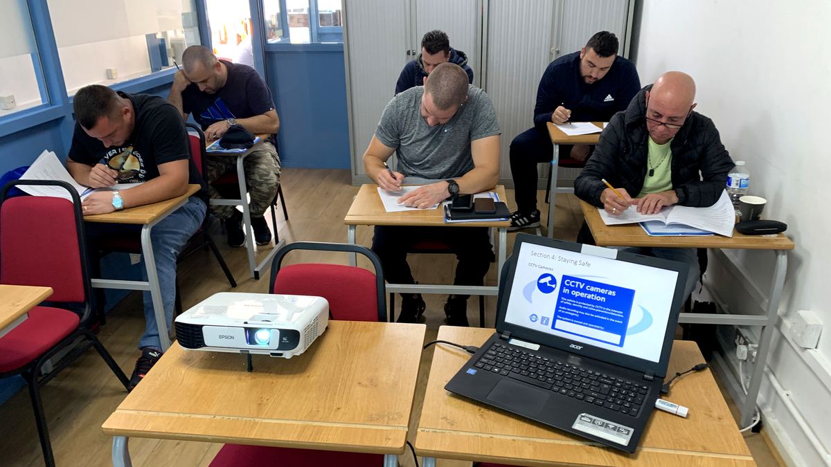 Applicants sitting a timed SERU practice paper in the classroom at London Paragon College in Acton