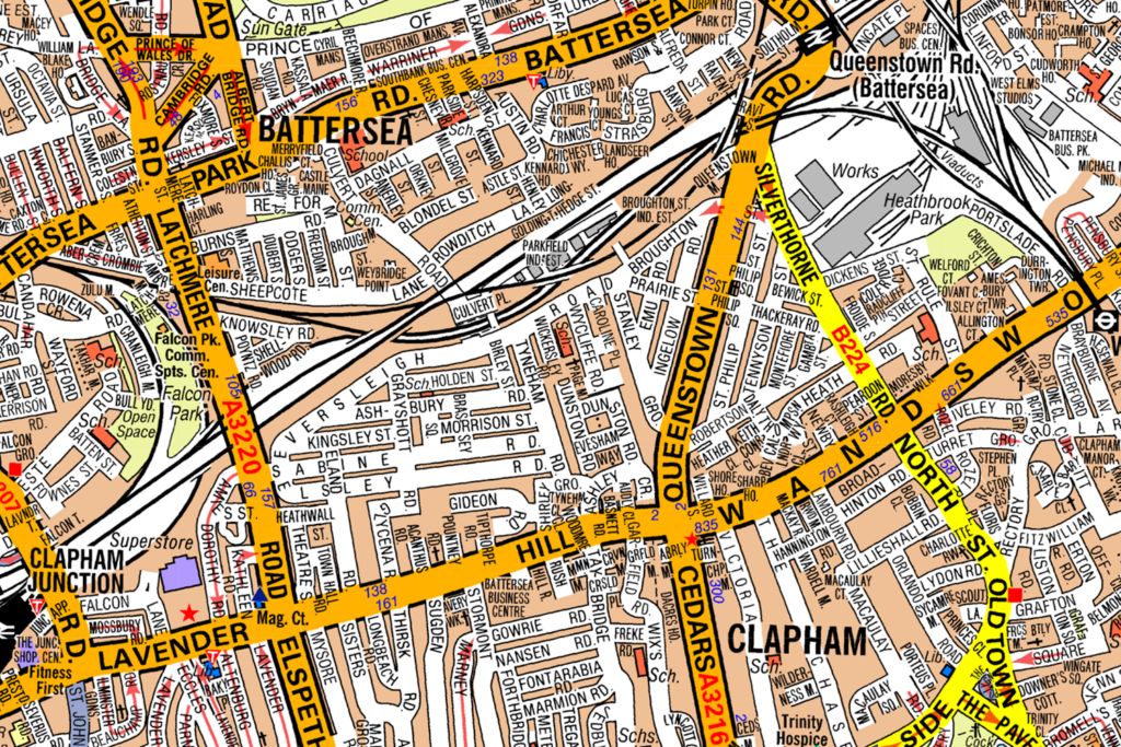 Example of the kind of topographical map used in the assessment